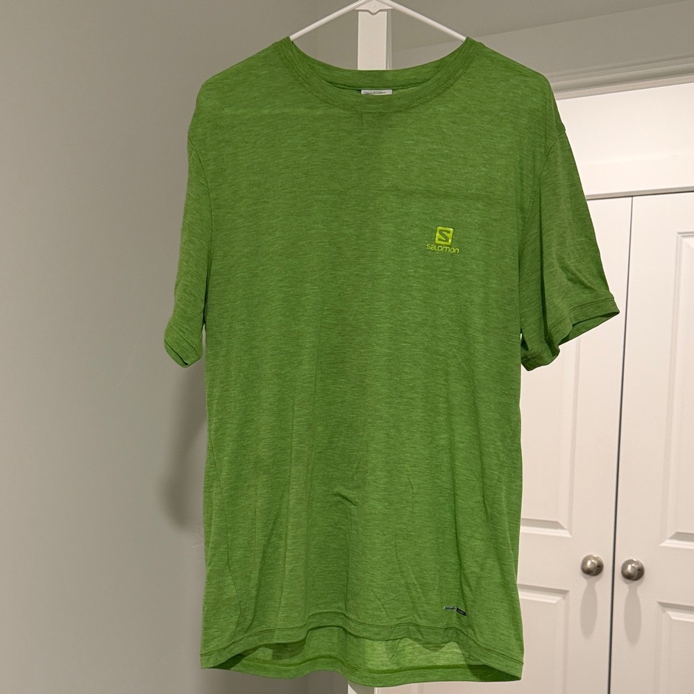 Salomon Men's Bright Green Short Sleeve Tee